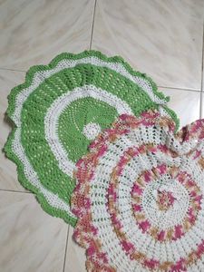Handmade Crochet Rugs (Set of 2)