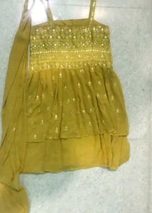 Women Georgette Kurta Palazzo Set