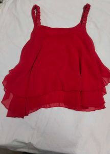 Red Layered Cami Top