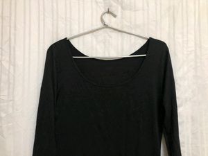 Heattech Black T Shirt