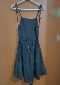 Elegant Black Skater Dress