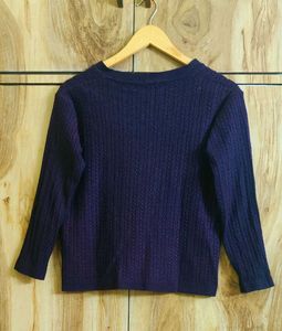 Purple self design Cardigan size-36