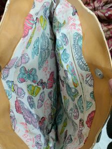 Trendy Golden Beige Handbag