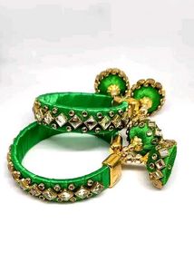 Green Yellow Bangle Set