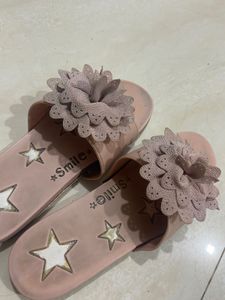 Peach coloured fancy flats 🦄