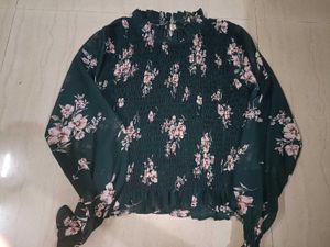 Beautiful Top With Net Sleeves