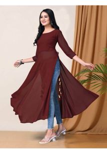 Maroon Anarkali Kurta
