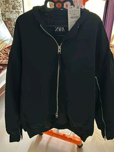 ZARA Oversized Nylon Bomber Jacket (New with tags)