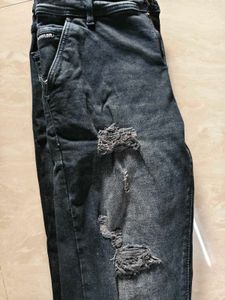 Distressed Dark Wash Jeans