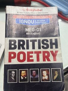 British Poetry - IGNOU MEG-01