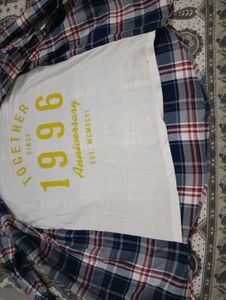 checkshirt with t shirt