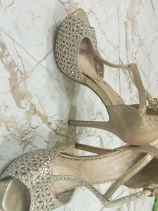 Mochi Heels In Rose Gold Colour
