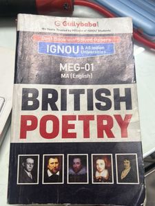 British Poetry - IGNOU MEG-01