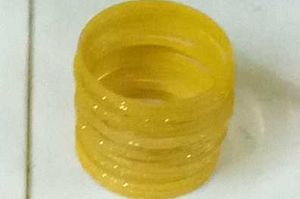 Yellow Glass Bangle Set