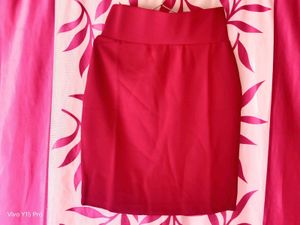 Burgundy Pencil Skirt