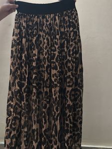 Leopard Print Maxi Skirt