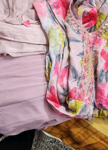 DESIGNER KURTI WITH FLAIR SKIRT