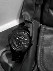 7AA Fossil Black Chronograph