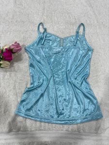 Aqua Lace Cami Top