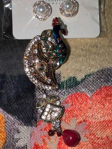 Cute bow n 2 Earrings set