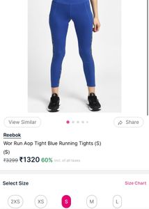 Blue Printed Leggings