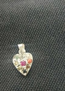 Gemstone Heart Pendant