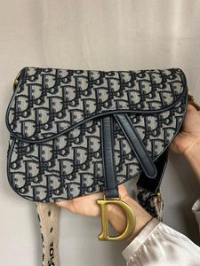 Christian Dior Oblique medium saddle