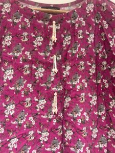 Floral Print Tunic Top