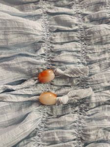 Blue Gathered Dress