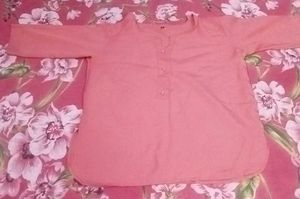 A Peach Colour Top Xl Size. &amp; Violet Short Kur
