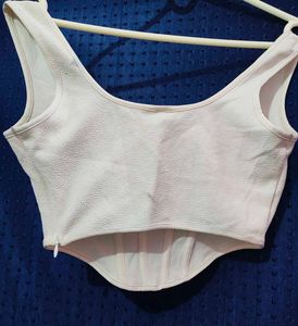 SHEIN off-white corset top ✨