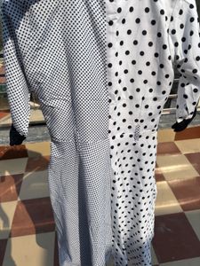 Retro looking dress with polka dots
