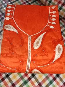 Unstitched Suit ✨ Organza Dupatta