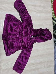 Cute Purple Velvet Jacket