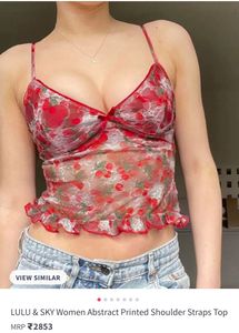 Brand New Red Floral Cami Top