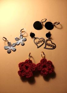 New Handmade Earring Set Combo 4 pairs