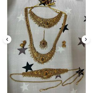 Indian Gold Plated Jewelry Set