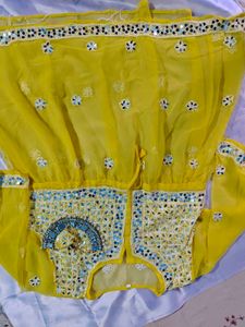 Yellow Floral Embroidered Top