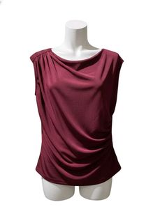 Burgundy Sleeveless Top
