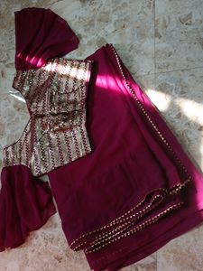 New Design Blouse With Saree