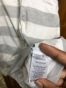 Allen Solly Pure Cotton Stripped T-shirt For Men