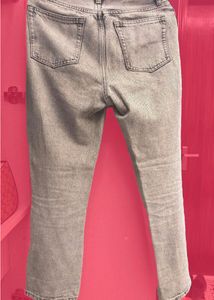 Mango Grey High Rise Jeans