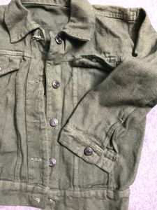 Olive Green Denim Jacket