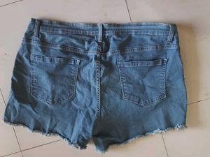 Blue Denim Shorts