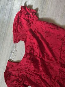 red crop top