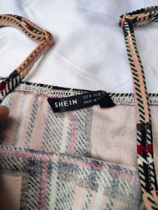 Shein Plaid Bodycon Dress