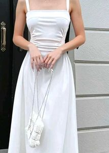 Elegant White Midi Dress