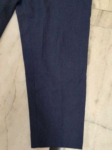 Women Formal Blue Trouser