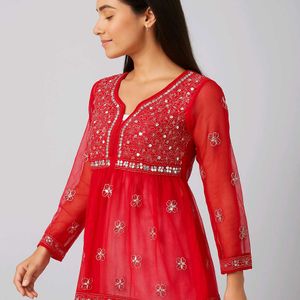 Trending New Style Chikankari Dress ♥️
