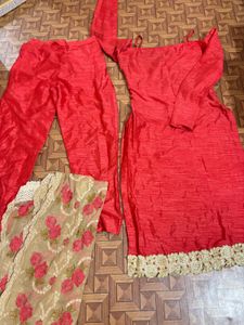 Red Pant Kameez Suit
